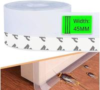 Nastro di tenuta autoadesivo, paraspifferi per porte, finestre, guarnizione doccia multifunzione, guarnizione per porte, finestre, insonorizzata, antivento, antipolvere, 45 mm
