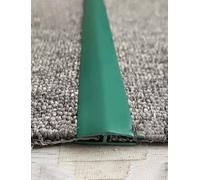 Nastro di transizione per bordatura del tappeto, striscia di soglia in PVC per unire i giunti tra il pavimento e il tappeto, per la casa, l'ufficio o l'hotel(verde, 8 m/312in)