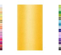 Nastro di tulle, 9 m, 15 cm, in rotolo giallo 645