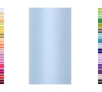 Nastro di tulle, 9 m, 15 cm, in rotolo hellblau 311