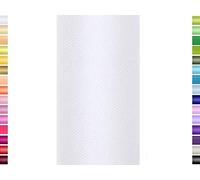 Nastro di tulle, 9 m, 15 cm, in rotolo weiß 029