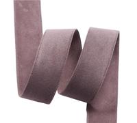 nastro di velluto, 25 nastri for ghirlande da 38 mm di larghezza, 5 iarde/rotolo(Purple gray,38mm)