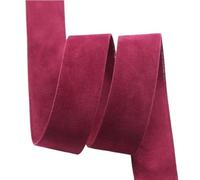 nastro di velluto, 25 nastri for ghirlande da 38 mm di larghezza, 5 iarde/rotolo(Rose red,25mm)