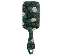 Nastro di velluto rosa erba verde delicato spazzola per capelli spessi Progettato massaggio del cuoio capelluto per capelli fini con manico ergonomico cepillo para cabello rizado
