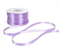Nastro Doppio Raso 03mm X 100 Metri per Artigianato, Natale, Decorazioni, Adatto Per confezionare Regali, Feste di Compleanno, Matrimoni, Bomboniere (Lilla)