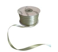 Nastro Doppio Raso 03mm X 100 Metri per Artigianato, Natale, Decorazioni, Adatto Per confezionare Regali, Feste di Compleanno, Matrimoni, Bomboniere (Verde Salvia)