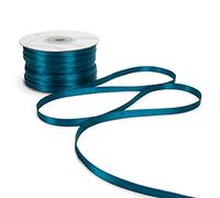 Nastro Doppio Raso 06mm X 100 Metri per Artigianato, Natale, Decorazioni, Adatto Per confezionare Regali, Feste di Compleanno, Matrimoni, Bomboniere (Ottanio)