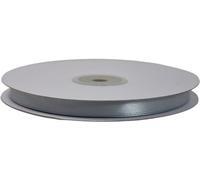 NASTRO DOPPIO RASO 10 MM ROTOLO BOBINA 50 METRI RIBBON SATIN (ARGENTO)