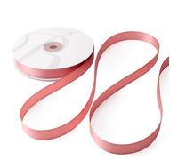 Nastro Doppio Raso 10mm X 50 Metri per Artigianato, Natale, Decorazioni, Adatto Per confezionare Regali, Feste di Compleanno, Matrimoni, Bomboniere (Rosa Antico)