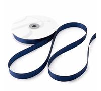 Nastro Doppio Raso 10mm X 50 Metri per Artigianato, Natale, Decorazioni, Adatto Per confezionare Regali, Feste di Compleanno, Matrimoni, Bomboniere (Blu)