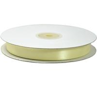 NASTRO DOPPIO RASO 15 MM ROTOLO 50 MT 50 METRI RIBBON SATIN (GIALLO CHIARO)