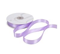 Nastro Doppio Raso 15mm X 50 Metri per Artigianato, Natale, Decorazioni, Adatto Per confezionare Regali, Feste di Compleanno, Matrimoni, Bomboniere (Lilla)