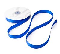 Nastro Doppio Raso 15mm X 50 Metri per Artigianato, Natale, Decorazioni, Adatto Per confezionare Regali, Feste di Compleanno, Matrimoni, Bomboniere (Royal Blue)