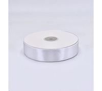 NASTRO DOPPIO RASO 3/6/10/15/25/40 mm vari colori buona qualità RIFINITURE ED ABBELLIMENTO SACCHETTI BOMBONIERE PER CERIMONIE (25mm, Bianco)