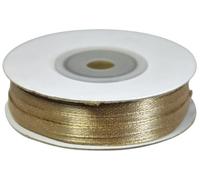 NASTRO DOPPIO RASO 3 MM ROTOLO DA 50 METRI ROBBON SATIN 33 COLORI DISPONIBILI (TORTORA NEW)