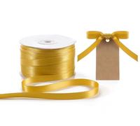 Nastro doppio raso color oro, mm 10 x 100 m, Decorazione per la Casa