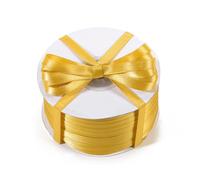 Nastro doppio raso color oro, mm 6 x 100 m, Decorazione per la Casa