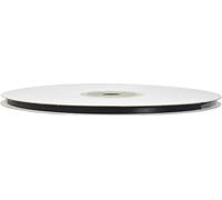 Nastro Doppio Raso Nero 06mm x 50mt