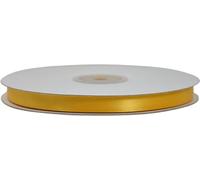 Nastro Doppio Raso Rotolo da 50 Metri Doppia Faccia COLORATO Satin Ribbon BOMBONIERE Confezioni Regalo Fai da Te Artigianato Decorazioni Feste 80 Colori (10 MM, Giallo Girasole (CK))