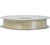 Nastro Doppio Raso Rotolo da 50 Metri Doppia Faccia COLORATO Satin Ribbon BOMBONIERE Confezioni Regalo Fai da Te Artigianato Decorazioni Feste 80 Colori (25 MM, Avorio 2502)