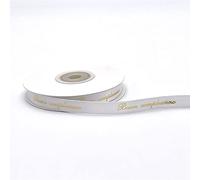 Nastro doppio raso scritta Oro BUON COMPLEANNO 10 mm x 25 metri