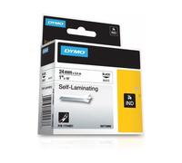 Dymo Nastro autolaminante 1734821 Vinile 24 mm Nero su bianco