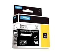DYMO Poliestere Permanente IND Dymo 1805442 6mm Black on White Tape