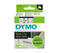 Nastro Dymo 45010 (S0720500) - Nero su trasparente (12 mm)