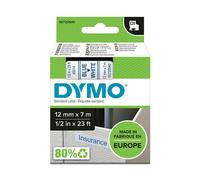 Dymo D1 Etichette Autoadesive per Stampanti LabelManager, Rotolo da 12 mm x 7 m, Stampa Blu su Bianco, 1 Pezzo S0720540