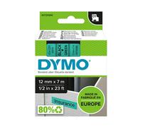 Nastro D1 450190 - 12 mm x 7 mt - nero/verde - Dymo