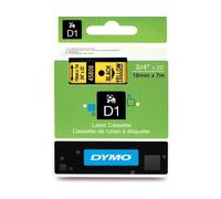 ORIGINALE DYMO Nastro Nero su giallo S0720880 45808 19mm x 7m Standard-D1-ruolo