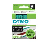 Nastro Dymo 45809 (S0720890) - Nero su verde (19 mm)