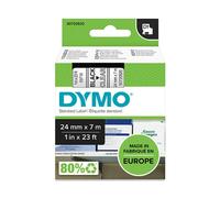 Nastro D1 537100 - 24 mm x 7 mt - nerotrasparente - Dymo