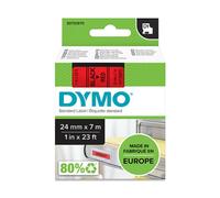 Nastro Dymo 53717 (S0720970) - Nero su rosso (24 mm)