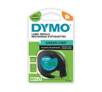 Nastro Letratag 912040 - in plastica - 12 mm x 4mt - verde - Dymo