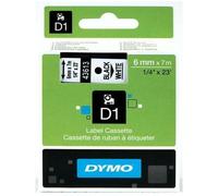 NASTRO DYMO D1 6mmX7mt - NERO/BIANCO - Cod. S0720780