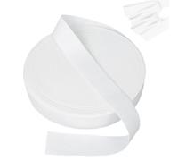 Nastro Elastico, 10 Metri Elastico per Cucire, Elastico Fettuccia Cucito Nastro 20 mm per Elastici Pantaloni, Artigianato Fai-da-Te per la Casa, Bianco