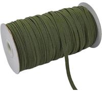 Nastro elastico da cucire, 200-100 iarde 6 mm colorato elastico alta larghezza linea corda for artigianato nastro pizzo rifinitura cucito fai da te-6 200 iarde-rosso(Dark Green,6mm 100yards)