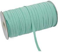 Nastro elastico da cucire, 200-100 iarde 6 mm colorato elastico alta larghezza linea corda for artigianato nastro pizzo rifinitura cucito fai da te-6 200 iarde-rosso(Mint Green,6mm 200yards)