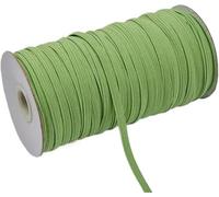Nastro elastico da cucire, 200-100 iarde 6 mm colorato elastico alta larghezza linea corda for artigianato nastro pizzo rifinitura cucito fai da te-6 200 iarde-rosso(Deep Green,6mm 100yards)