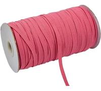 Nastro elastico da cucire, 200-100 iarde 6 mm colorato elastico alta larghezza linea corda for artigianato nastro pizzo rifinitura cucito fai da te-6 200 iarde-rosso(Red2,6mm 100yards)