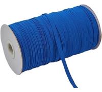 Nastro elastico da cucire, 200-100 iarde 6 mm colorato elastico alta larghezza linea corda for artigianato nastro pizzo rifinitura cucito fai da te-6 200 iarde-rosso(Blue,6mm 200yards)
