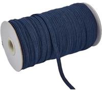 Nastro elastico da cucire, 200-100 iarde 6 mm colorato elastico alta larghezza linea corda for artigianato nastro pizzo rifinitura cucito fai da te-6 200 iarde-rosso(Dark Blue,6mm 200yards)