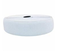 Nastro elastico in nylon con chiusura a strappo da 1 metro, senza strisce adesive, per cucito fai da te, 20/25/30/38/50/100 mm, solo bianco, 20 mm, 1 metro