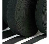 Nastro elastico in nylon per cucire, nero e bianco, per accessori per indumenti, borse, larghezza 15 mm, 20 mm, 25 mm, 30 mm, 35 mm, 40 mm, 45 mm, 50 mm, nero, 40 mm, 8 metri