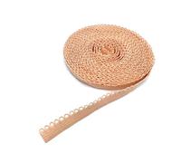 Nastro elastico in pizzo da 10 mm, fascia in spandex ripiegabile per cucire, accessorio per cintura in pizzo,Rosa chiaro,5 iarde
