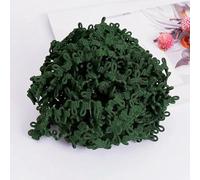 Nastro elastico in pizzo da 5-10 iarde, colore bianco e nero, con bottoni, fai da te, multicolore, fatto a mano, per cucire vestiti, elastico, verde scuro, 14,0 mm, 5 iarde