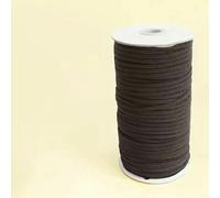 Nastro elastico intrecciato in gomma ad alta elasticità, 10 m/rotolo, 3/4/5/6/8/10 mm, per fai da te, cordino per indumenti, accessori da cucito, 0,4 cm, 10 metri, nero