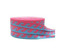 Nastro elastico pieghevole con stampa a onde marine, 4 colori, 15 mm, per accessori fai da te per copricapi, 10 iarde - P1314-15 mm 10 iarde