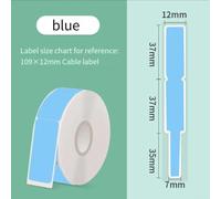 Nastro Etichette per Stampanti D30 D35 Nastro Etichette per Stampanti(Blue) | per termico 109x12mm, impermeabile, compatibile per d11 P11, no per inchiostro, giallo verde blu